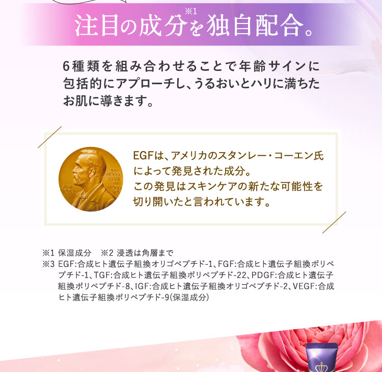 美容医療の分野でも注目の成分を独自配合。
