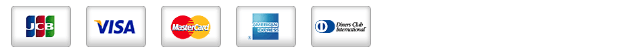 JCB・VISA・MasterCard・American Express・Diners Club