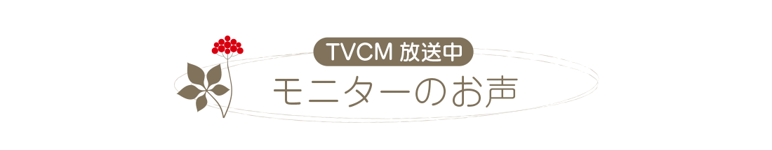 モニターのお声