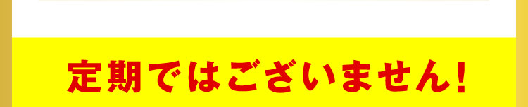 定期ではございません!