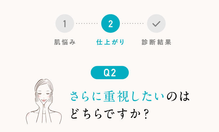Q2さらに重視したいのはどちらですか？