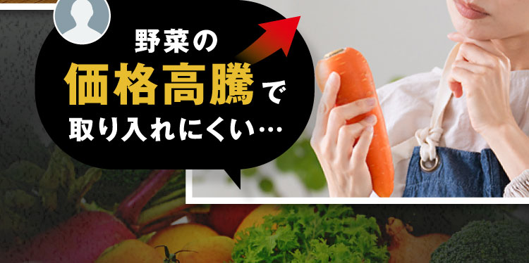 野菜の価格高騰で取り入れにくい…
