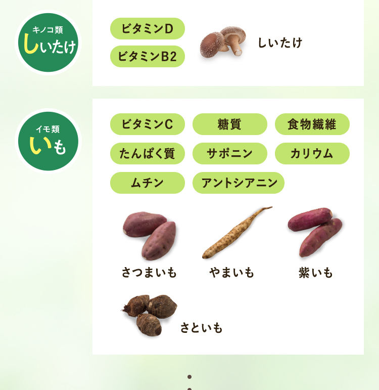 しいたけ いも