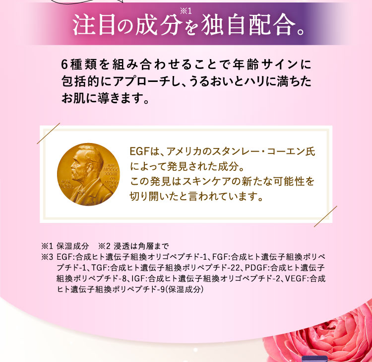 美容医療の分野でも注目の成分を独自配合。