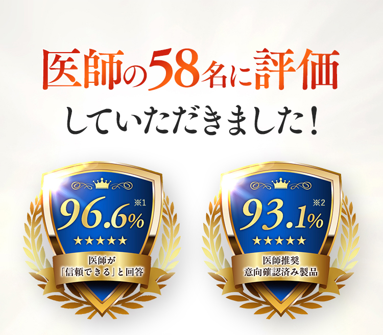 医師の58名に評価していただきました