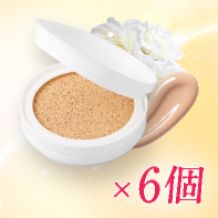 【ギフトセット付】メイク艶クッションコンパクト×レフィル6個 7/31まで!