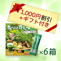 【2箱増量+ギフト】飲みごたえ野菜青汁60包×6箱　11/4まで！