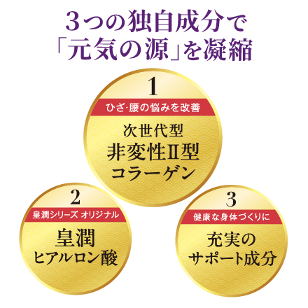 【80粒増量】皇潤極EX&times;3箱 image number 2