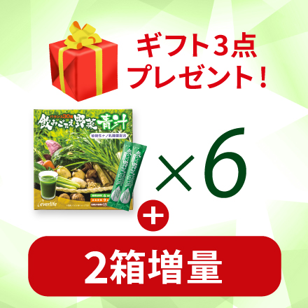 【人気のギフト3点付】飲みごたえ野菜青汁&times;6 3/30まで! image number 0